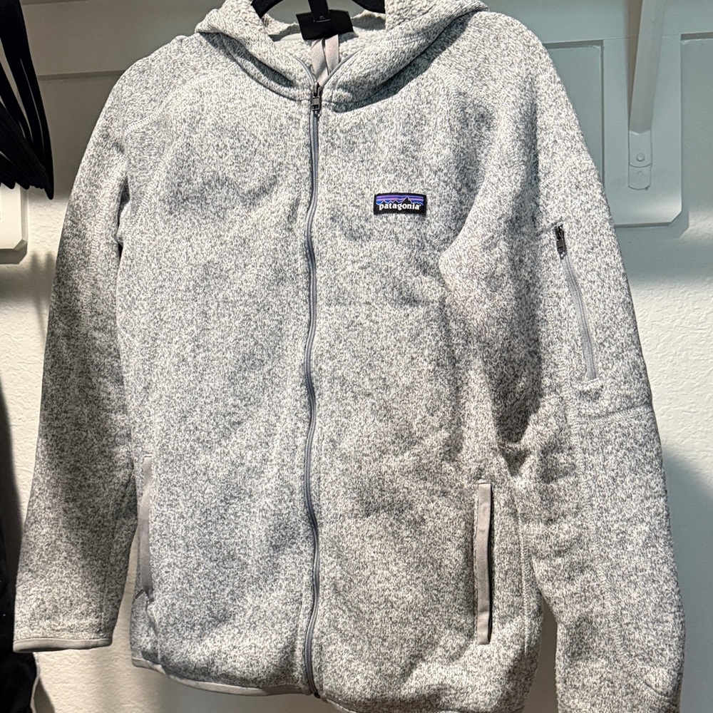 Patagonia Kids Light Gray Hooded Jacket